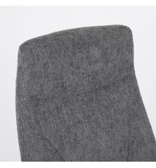 SILLA OFICINA MOD. TOR TELA C/ GRIS OSCURO - ESTRUCTURA NEGRA
