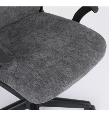 SILLA OFICINA MOD. TOR TELA C/ GRIS OSCURO - ESTRUCTURA NEGRA