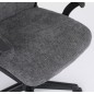 Silla oficina mod. Tor tela c/ gris oscuro - estructura negra Silla oficina mod. Tor tela c/ gris oscuro - estructura negra