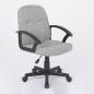 Silla oficina mod. Hale tela c/ gris claro - estructura negra Silla oficina mod. Hale tela c/ gris claro - estructura negra