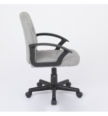 SILLA OFICINA MOD. HALE  TELA C/ GRIS CLARO - ESTRUCTURA NEGRA