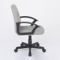 Silla oficina mod. Hale tela c/ gris claro - estructura negra Silla oficina mod. Hale tela c/ gris claro - estructura negra