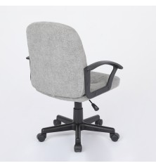 SILLA OFICINA MOD. HALE  TELA C/ GRIS CLARO - ESTRUCTURA NEGRA