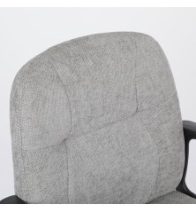 SILLA OFICINA MOD. HALE  TELA C/ GRIS CLARO - ESTRUCTURA NEGRA