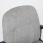 Silla oficina mod. Hale tela c/ gris claro - estructura negra Silla oficina mod. Hale tela c/ gris claro - estructura negra
