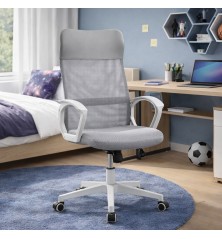 SILLA OFICINA MOD. CAREN  C/ GRIS Y ROSA
