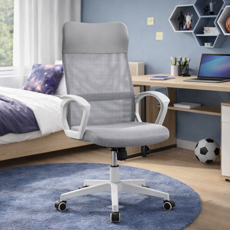 SILLA OFICINA MOD. CAREN C/ GRIS Y ROSA SILLA OFICINA MOD. CAREN C/ GRIS Y ROSA