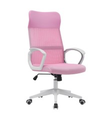 SILLA OFICINA MOD. CAREN  C/ GRIS Y ROSA