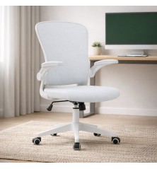 SILLA OFICINA MOD. FAMAR C/ BLANCAY GRIS  - ESTRUCTURA BLANCA