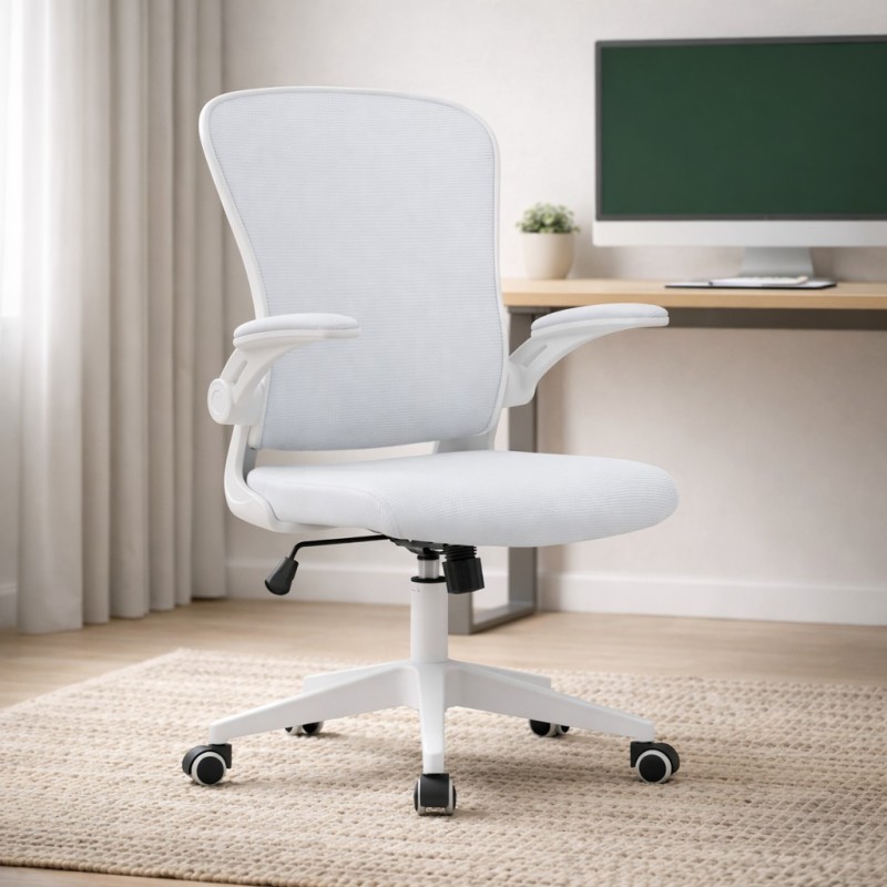Silla oficina mod. Famar c/ blancay gris - estructura blanca Silla oficina mod. Famar c/ blancay gris - estructura blanca