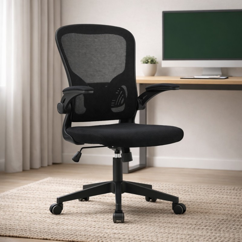 Silla oficina mod. Famar c/ negro - estructura negra Silla oficina mod. Famar c/ negro - estructura negra