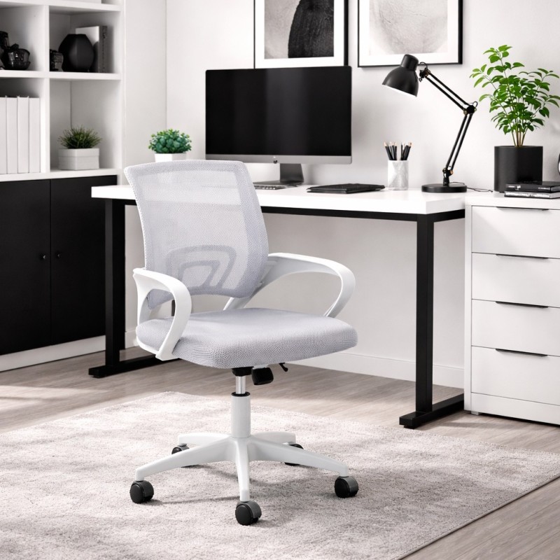 Silla oficina mod. Vora c/ blanco - estructura blanca Silla oficina mod. Vora c/ blanco - estructura blanca
