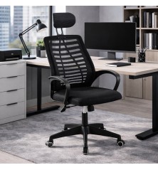 SILLA OFICINA MOD. NISAX C/ NEGRO