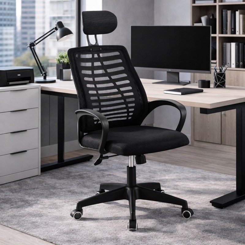Silla oficina mod. Nisax c/ negro Silla oficina mod. Nisax c/ negro