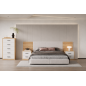 Dormitorio Elba cabecero y dos mesitas 2 cajones