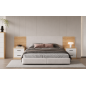 Dormitorio Elba cabecero y dos mesitas 2 cajones
