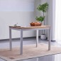 Mesa cocina fija mod. Daltona tapa roble - pata blanca Mesa cocina fija mod. Daltona tapa roble - pata blanca