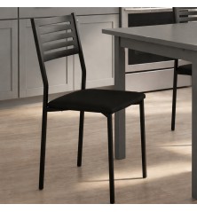 SILLA COCINA MOD. JULIANA C/ BLANCO Y EN NEGRO