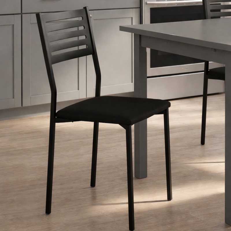 SILLA COCINA MOD. JULIANA C/ BLANCO Y EN NEGRO SILLA COCINA MOD. JULIANA C/ BLANCO Y EN NEGRO