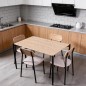 Conjunto mesa + 4 sillas mod. Neva Conjunto mesa + 4 sillas mod. Neva