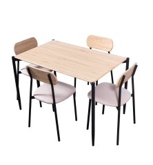 Conjunto mesa + 4 sillas mod. Neva