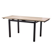MESA COCINA MOD. CAMERUN TAPA ROBLE - PATA NEGRA