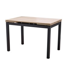 MESA COCINA MOD. CAMERUN TAPA ROBLE - PATA NEGRA