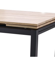 MESA COCINA MOD. CAMERUN TAPA ROBLE - PATA NEGRA