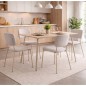 Mesa fija mod. Ariadna - pata crema 110x70 cm