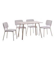 MESA FIJA MOD. ARIADNA  - PATA CREMA 110X70 CM