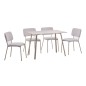 Mesa fija mod. Ariadna - pata crema 110x70 cm