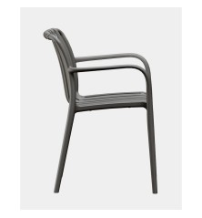 SILLA MOD. IVIN DE PP C/ BLANCO Y ANTRACITA