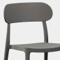 SILLA MOD. FERE DE PP C/ BLANCO y ANTRACITA