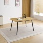 MESA COMEDOR FIJA TAPA MDF MOD.HUDSON NEGRO MESA COMEDOR FIJA TAPA MDF MOD.HUDSON NEGRO