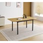 MESA RECTANGULAR EXT.TAPA MDF MOD.CAMDEN NEGRO