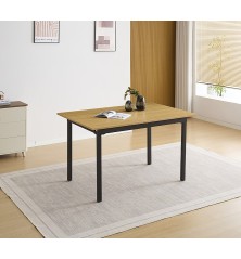 MESA RECTANGULAR EXT.TAPA MDF MOD.CAMDEN NEGRO
