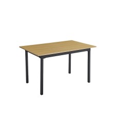 MESA RECTANGULAR EXT.TAPA MDF MOD.CAMDEN NEGRO