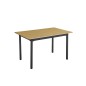 MESA RECTANGULAR EXT.TAPA MDF MOD.CAMDEN NEGRO