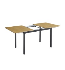 MESA RECTANGULAR EXT.TAPA MDF MOD.CAMDEN NEGRO