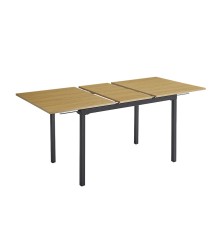 MESA RECTANGULAR EXT.TAPA MDF MOD.CAMDEN NEGRO