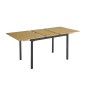 MESA RECTANGULAR EXT.TAPA MDF MOD.CAMDEN NEGRO
