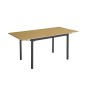 MESA RECTANGULAR EXT.TAPA MDF MOD.CAMDEN NEGRO