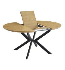 MESA EXTENSIBLE TAPA MDF MOD.WINSOR NEGRO
