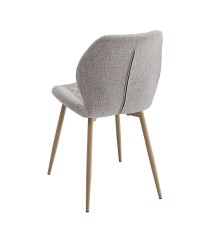 SILLA MOD. SELMA  TAP. BEIG Y GRIS