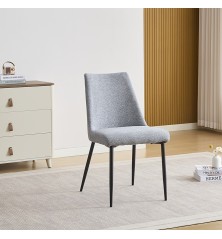 Silla mod. Morgan tap. gris y beige