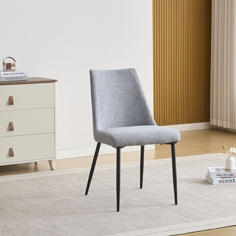 Silla mod. Morgan tap. gris y beige