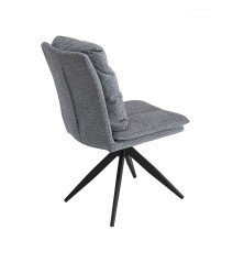 SILLA  MOD.SHELTON TAP.  BEIG Y GRIS