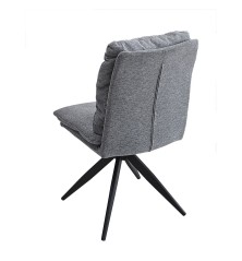 SILLA  MOD.SHELTON TAP.  BEIG Y GRIS