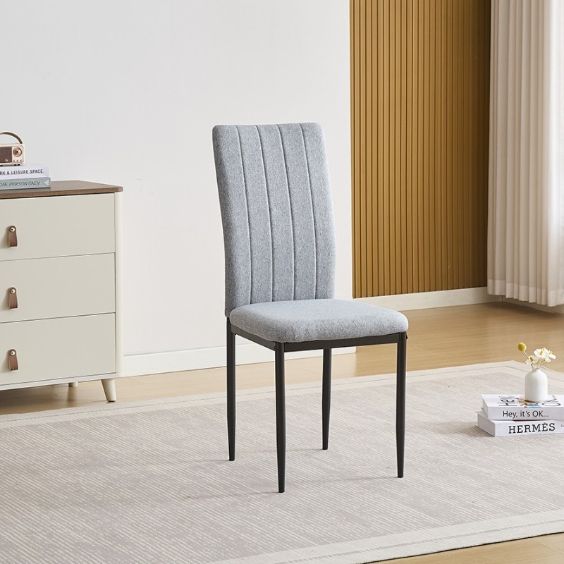 Silla mod. Nolan tap gris y beige