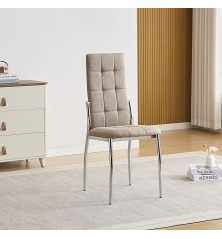 SILLA MOD KAORI  TAP. GRIS Y BEIGE